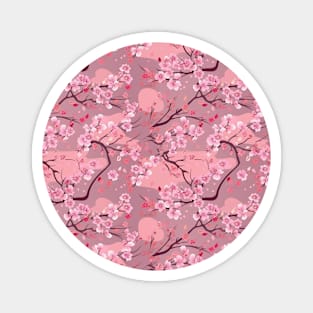 Sakura Japanese Cherry Tree Flower Blossom Pattern V4 Magnet